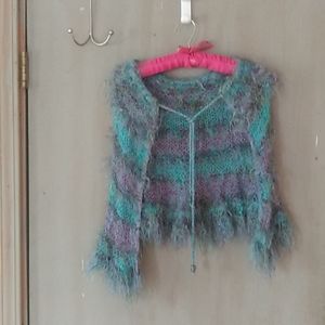 Funky knitted shawl